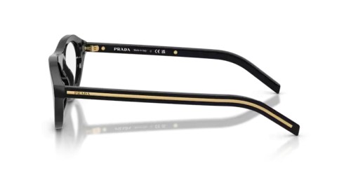 PRADA PR B15S - 16K60K - 51 - Z SOCZEWKAMI Z FILTREM ŚWIATŁA NIEBIESKO-FIOLETOWEGO Okulary przeciwsłoneczne Czarny