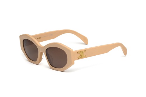 Celine CL40238U - 57E - 55 Okulary przeciwsłoneczne Beżowy Kocie oczy
