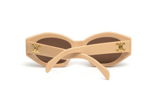 Celine CL40238U - 57E - 55 Okulary przeciwsłoneczne Beżowy Kocie oczy