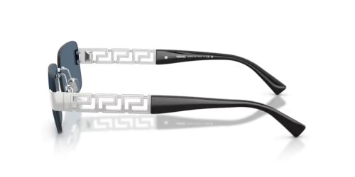 VERSACE VE2298 - 100180 - 58 Okulary przeciwsłoneczne Srebrny Prostokątny