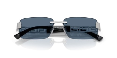 VERSACE VE2298 - 100180 - 58 Okulary przeciwsłoneczne Srebrny Prostokątny
