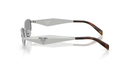 PRADA PR D51S - 1BC50Q - 55 Okulary przeciwsłoneczne Srebrny Owalny