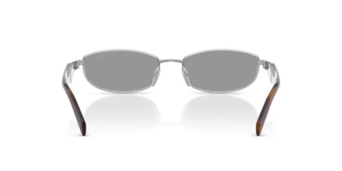 PRADA PR D51S - 1BC50Q - 55 Okulary przeciwsłoneczne Srebrny Owalny