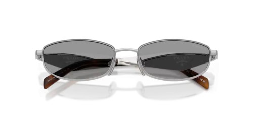 PRADA PR D51S - 1BC50Q - 55 Okulary przeciwsłoneczne Srebrny Owalny