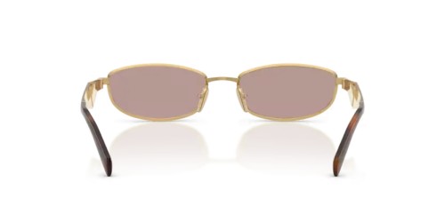 PRADA PR D51S - 5AK20I - 55 Okulary przeciwsłoneczne Złoty Owalny