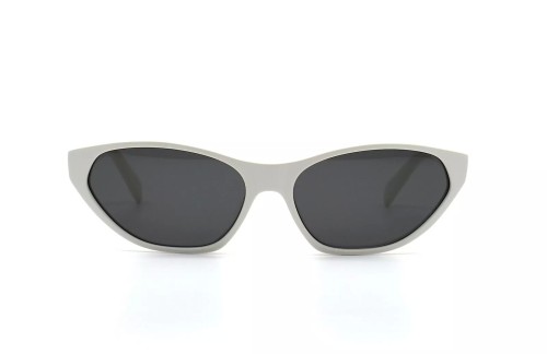 Celine CL40251U - 25A - 57 Okulary przeciwsłoneczne Biały Kocie oczy