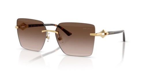 Jimmy Choo JC4018 - 302313 - 59 Okulary przeciwsłoneczne Złoty Kanciaste