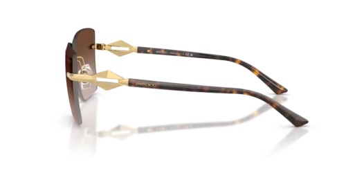Jimmy Choo JC4018 - 302313 - 59 Okulary przeciwsłoneczne Złoty Kanciaste