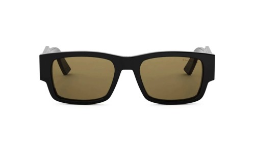 Dior CHRISTIAN DIOR LABEL S1I - 13H0 - 54 Okulary przeciwsłoneczne Czarny Prostokątny