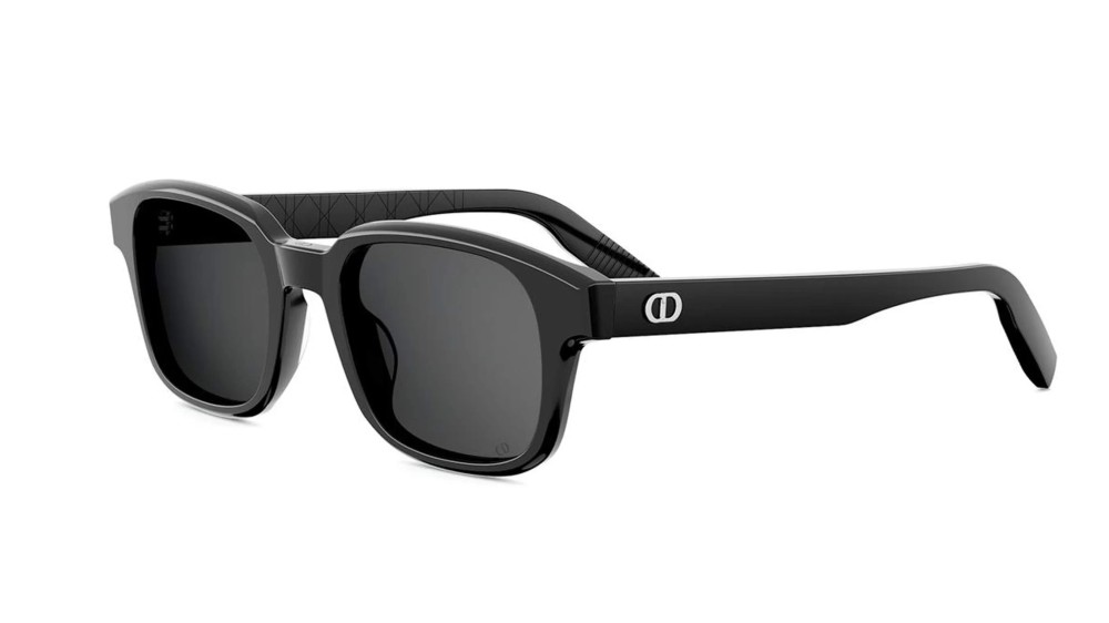 Dior CD ICON S4F - 10A0 - 53 Okulary przeciwsłoneczne Czarny Kanciaste