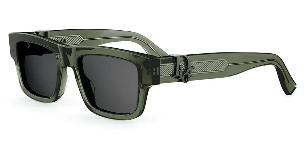 Dior DIOR OBLIQUE S3F - 55A0 - 55 Okulary przeciwsłoneczne Zielony Kanciaste