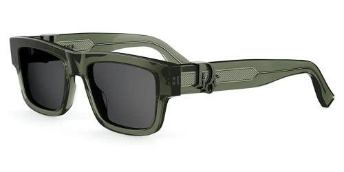 Dior DIOR OBLIQUE S3F - 55A0 - 55 Okulary przeciwsłoneczne Zielony Kanciaste