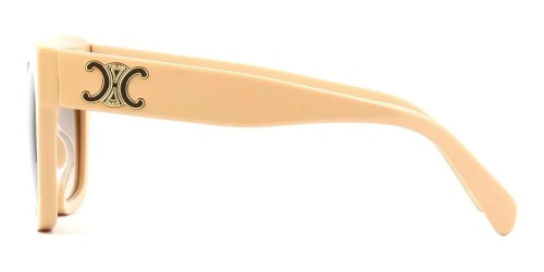 Celine CL40253I - 57F - 55 Okulary przeciwsłoneczne Beżowy Kanciaste