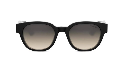 Dior CHRISTIAN DIOR LABEL R1I - 10A2 - 51 Okulary przeciwsłoneczne Czarny Zaokrąglony