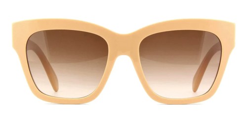 Celine CL40253I - 57F - 55 Okulary przeciwsłoneczne Beżowy Kanciaste