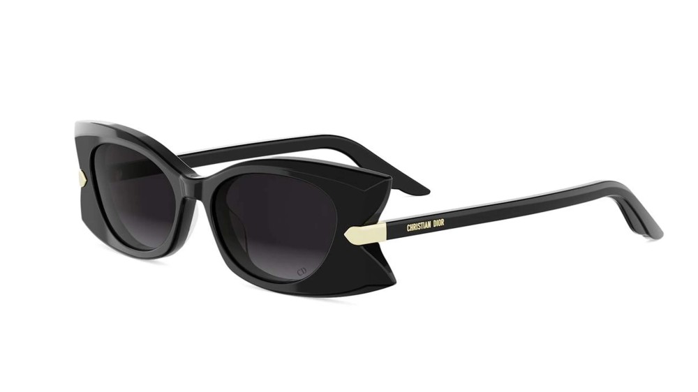 Dior DIORBUTTERFLY S2F - 10A1 - 54 Okulary przeciwsłoneczne Czarny Kocie oczy
