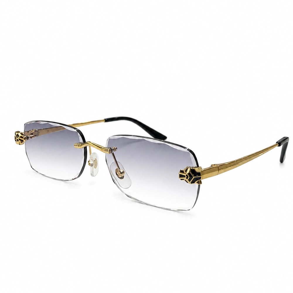 Cartier CT0418O with Diamond Cut Lenses Style - 001 - 58 - LIMITED EDITION Okulary przeciwsłoneczne Złoty Prostokątny