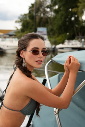 MIU MIU MU A54S - 1BC90Q - ​51 Okulary przeciwsłoneczne Owalny