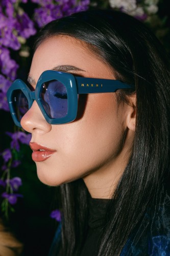 Marni LP4 Laughing Waters Blue - 51 Okulary przeciwsłoneczne Niebieski Kanciaste