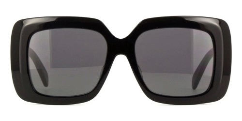 Celine CL40263F - 01A - 54 Okulary przeciwsłoneczne Czarny Kanciaste