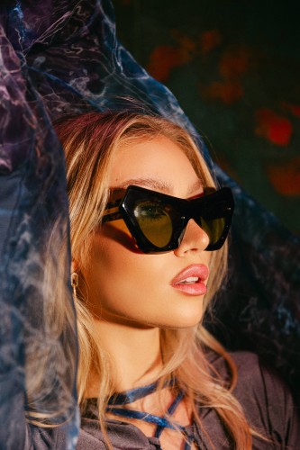 Marni 4EM Devil's Pool - 56 Okulary przeciwsłoneczne Havana Kocie oczy