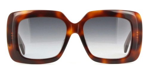 Celine CL40263F - 53B - 54 Okulary przeciwsłoneczne Havana Kanciaste