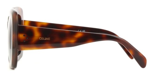 Celine CL40263F - 53B - 54 Okulary przeciwsłoneczne Havana Kanciaste