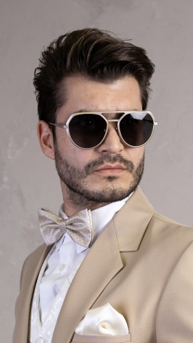 Bvlgari BV40019U OCTO - 17D - 56 Okulary przeciwsłoneczne Srebrny Pilotki (aviator)
