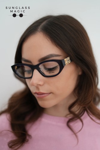 MIU MIU MU 03WV - ​16K1O1 - ​53 Oprawki korekcyjne Czarny Owalny