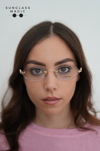 MIU MIU MU 53WV - ​ZVN1O1 - ​53 Oprawki korekcyjne Owalny