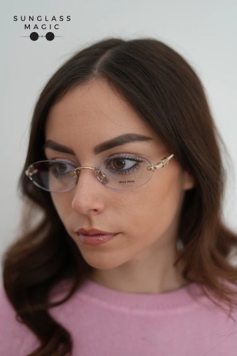 MIU MIU MU 53WV - ​ZVN1O1 - ​53 Oprawki korekcyjne Owalny