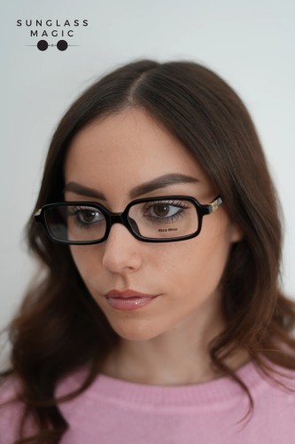 MIU MIU MU 01YV - 16K1O1 - 53 Oprawki korekcyjne Czarny Kanciaste