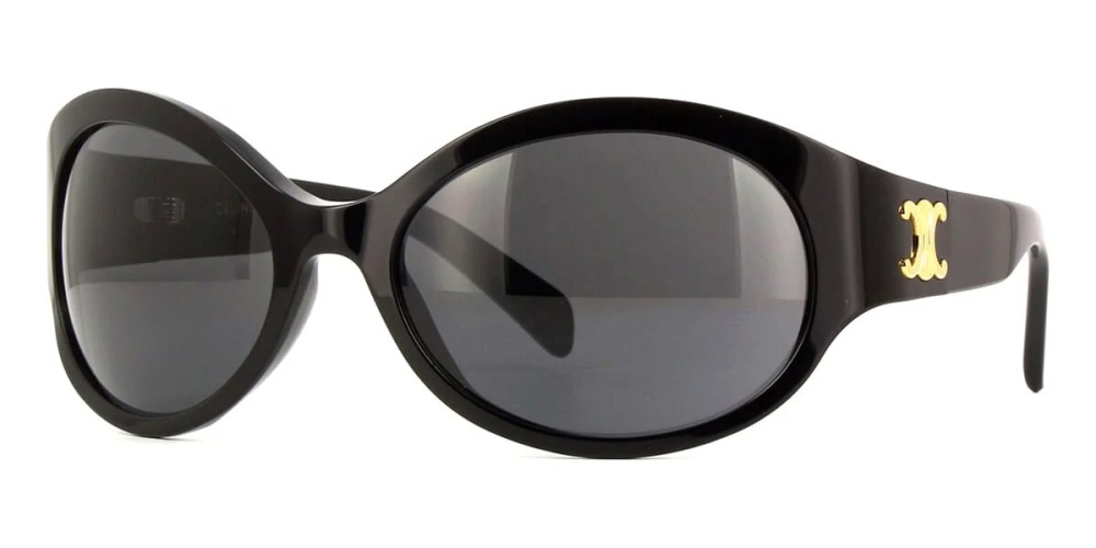 Celine CL40271I - 01A - 62 Okulary przeciwsłoneczne Czarny Owalny