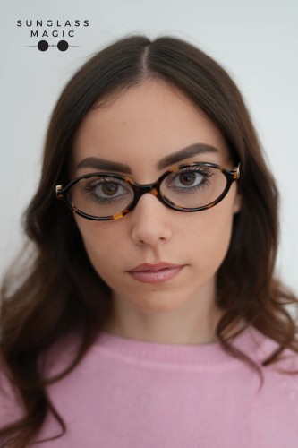 MIU MIU MU 04ZS - VAU08N - ​50 - Z SOCZEWKAMI Z FILTREM ŚWIATŁA NIEBIESKO-FIOLETOWEGO Okulary przeciwsłoneczne Owalny