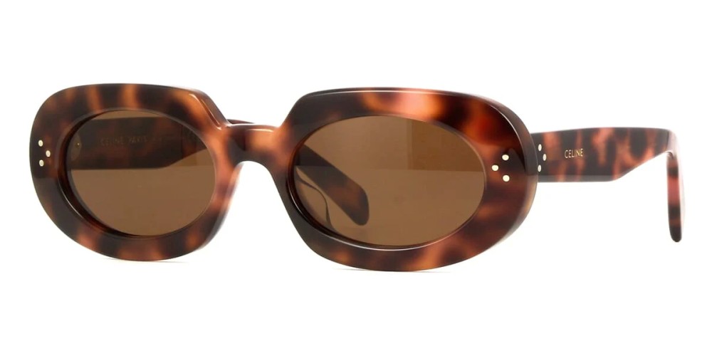 Celine CL40276U - 53E - 54 Okulary przeciwsłoneczne Havana Kocie oczy