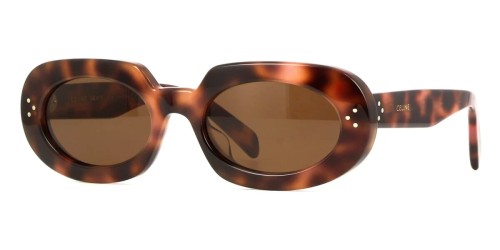 Celine CL40276U - 53E - 54 Okulary przeciwsłoneczne Havana Kocie oczy