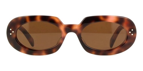 Celine CL40276U - 53E - 54 Okulary przeciwsłoneczne Havana Kocie oczy
