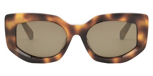 Celine CL40277F - 53E - 54 Okulary przeciwsłoneczne Havanna Kocie oczy