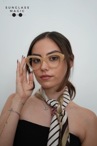 Off-White OERJ043 - 1700 - 51 Oprawki korekcyjne Beżowy Kocie oczy