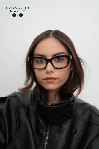 Balenciaga BB0363O - 001 - 54 Oprawki korekcyjne Czarny Kanciaste