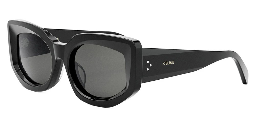 Celine CL40277F - 01A - 54 Okulary przeciwsłoneczne Czarny Kocie oczy