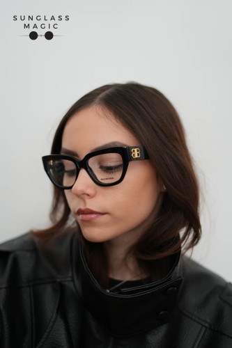 Balenciaga BB0326O - 001 - 53 Oprawki korekcyjne Czarny Kanciaste