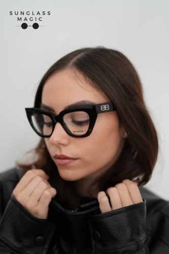 Balenciaga BB0238O - 002 - 50 Oprawki korekcyjne Kocie oczy