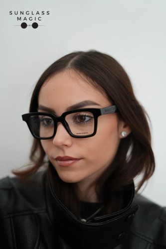 Alexander McQueen AM0385O - 001 - 49 Oprawki korekcyjne Czarny Kanciaste