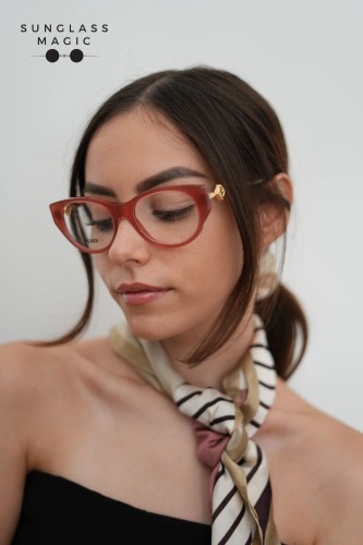 Fendi FE50099I - 069 - 53 Oprawki korekcyjne Różowy Kocie oczy