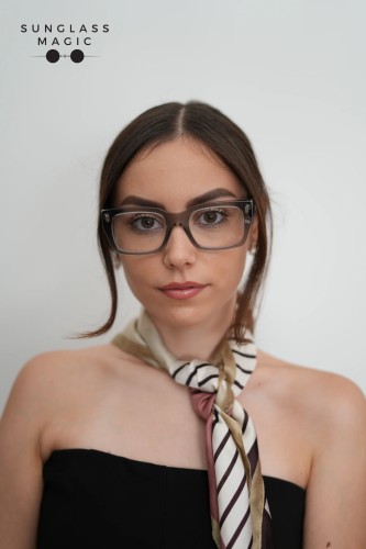 Fendi FE50094F - 020 - 52 Oprawki korekcyjne Szary Kanciaste
