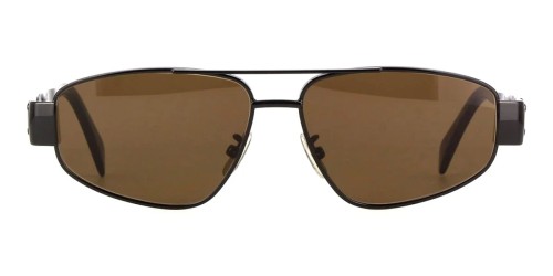 Celine CL40281U Triomphe Metal - 01E - 57 Okulary przeciwsłoneczne Czarny Pilotki (aviator)