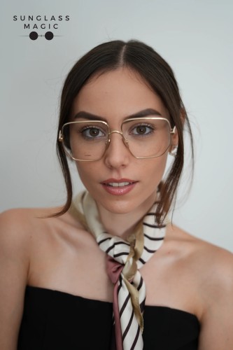 Loewe LW50079U - 032 - 58 Oprawki korekcyjne Złoty Kanciaste
