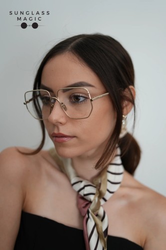 Loewe LW50079U - 032 - 58 Oprawki korekcyjne Złoty Kanciaste