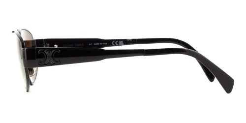 Celine CL40281U Triomphe Metal - 01E - 57 Okulary przeciwsłoneczne Czarny Pilotki (aviator)